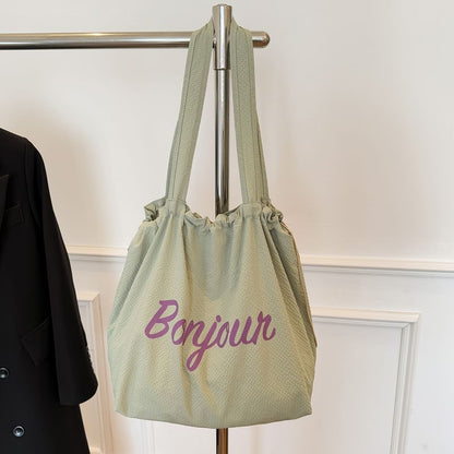 Tote Canvas Lettering Bag