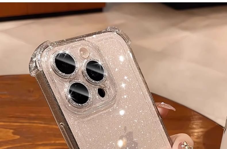 Glitter Transparent iPhone Case