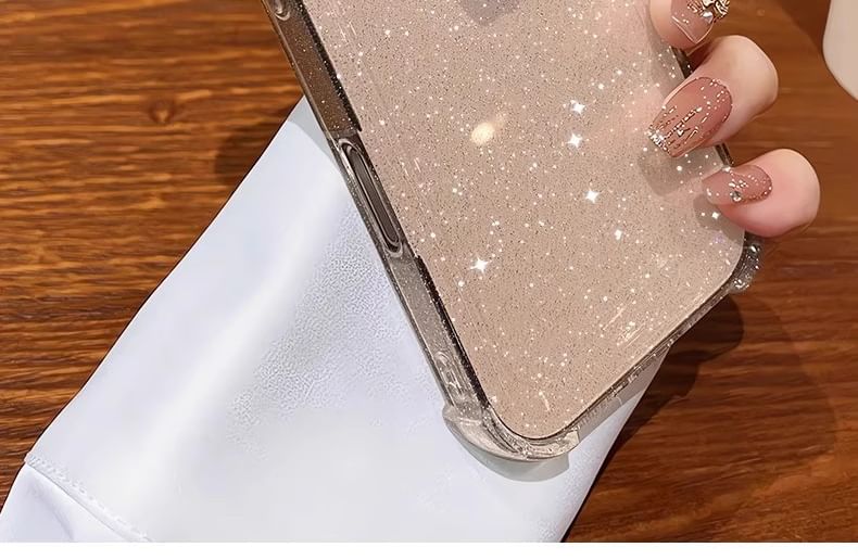 Glitter Transparent iPhone Case