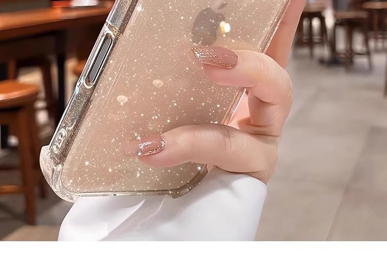 Glitter Transparent iPhone Case