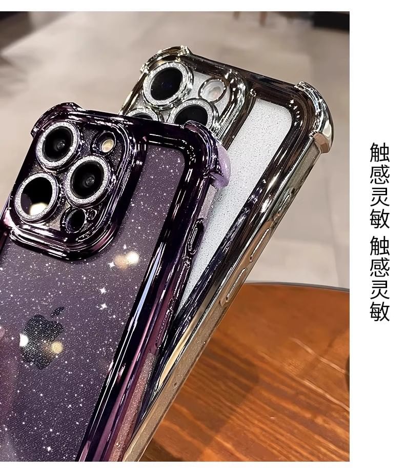 Glitter Transparent iPhone Case