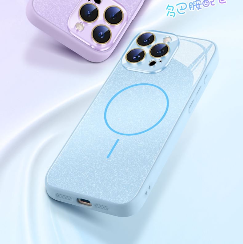 with (Compatible Case MagSafe) Glitter iPhone Magnetic