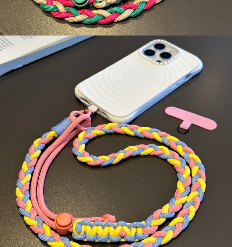 Strap Braided Phone with Lanyard Pad