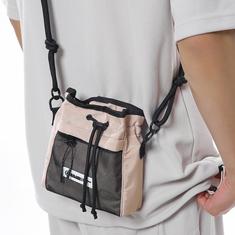 Color Bag Crossbody Block Drawstring