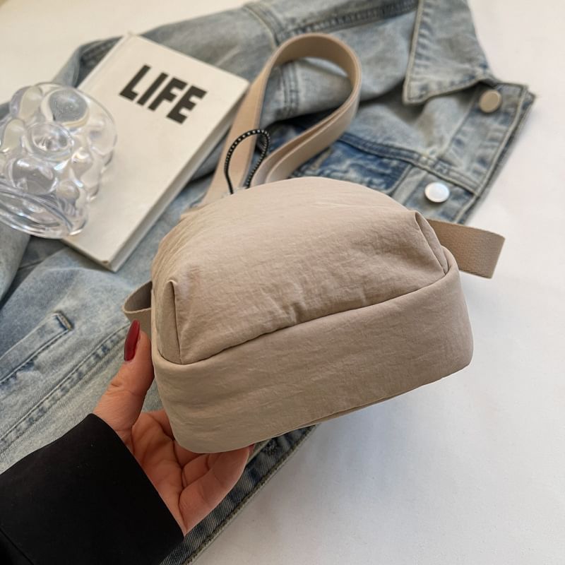 Plain Bag Drawstring Crossbody