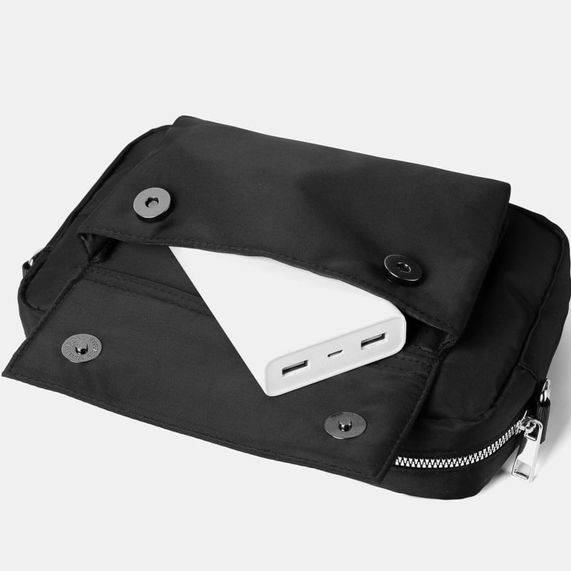 Zip Bag Plain Crossbody