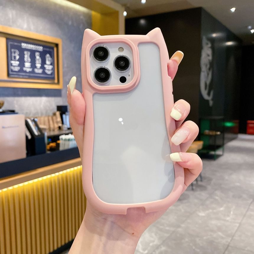 Cat Ear Transparent Phone Case