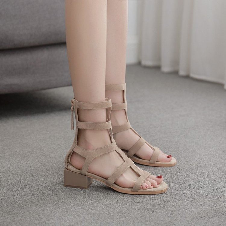 Sandals Faux Gladiator Suede