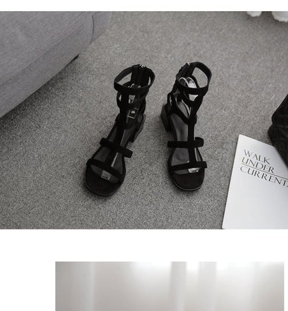 Sandals Faux Gladiator Suede