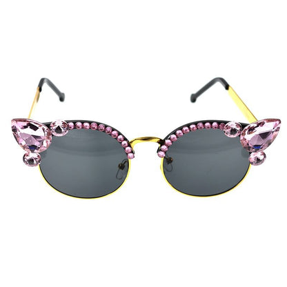 Floral Sunglasses Rhinestone