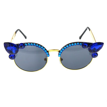 Floral Sunglasses Rhinestone