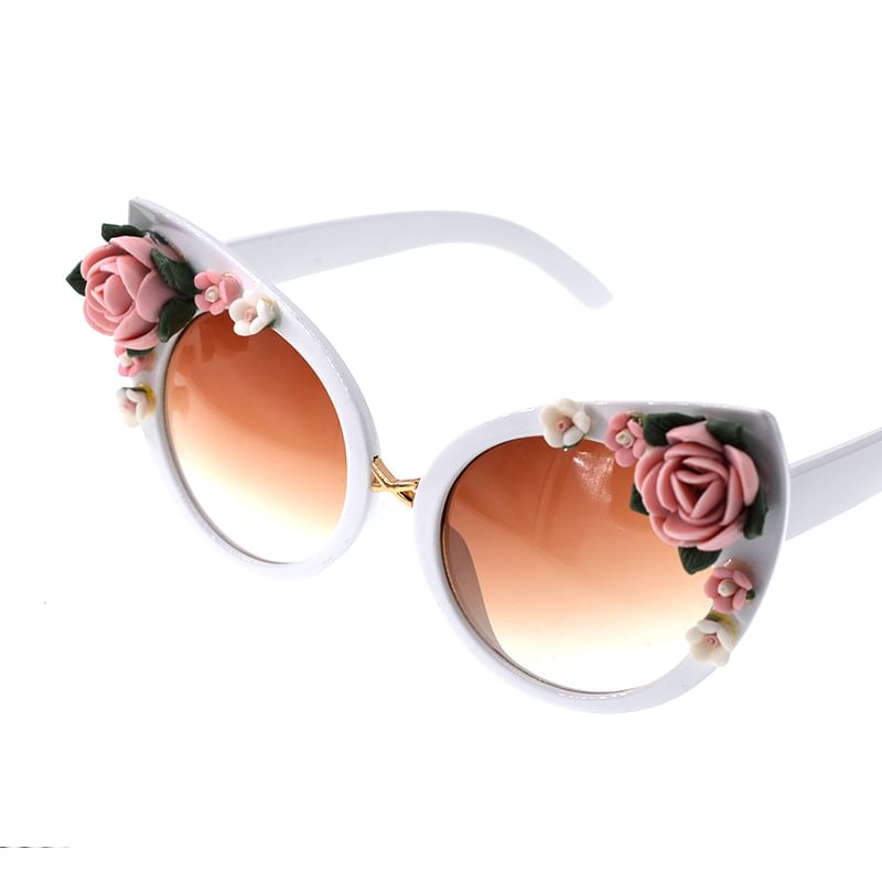 Rhinestone Sunglasses Eye Cat