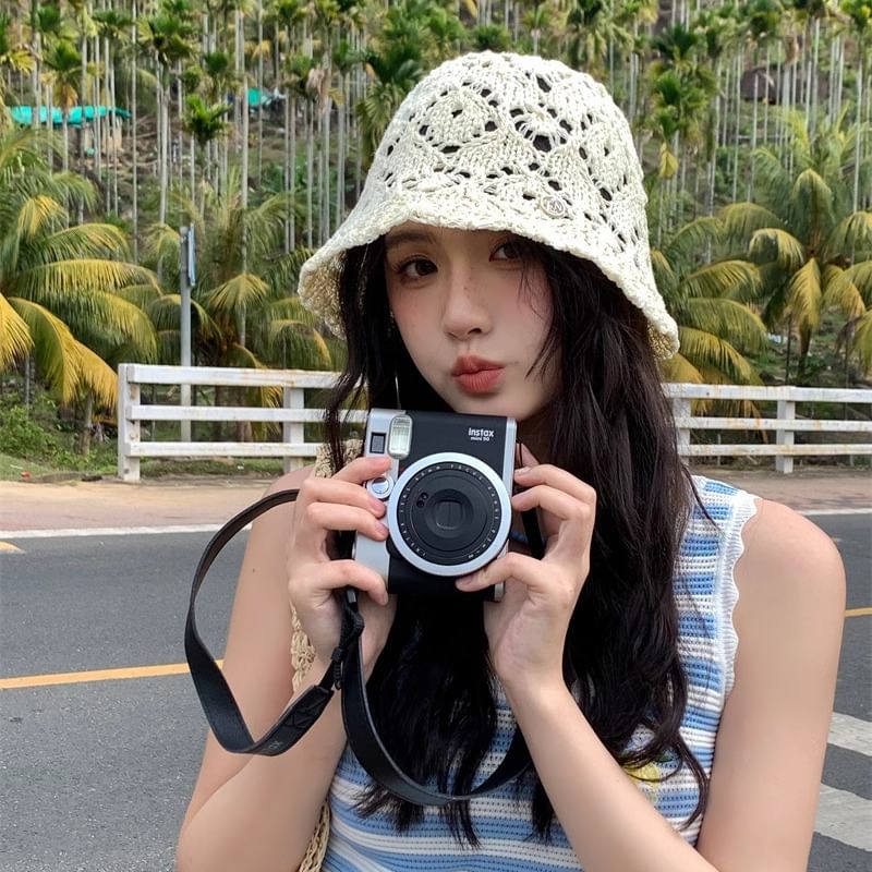 Crochet Bucket Hat Straw