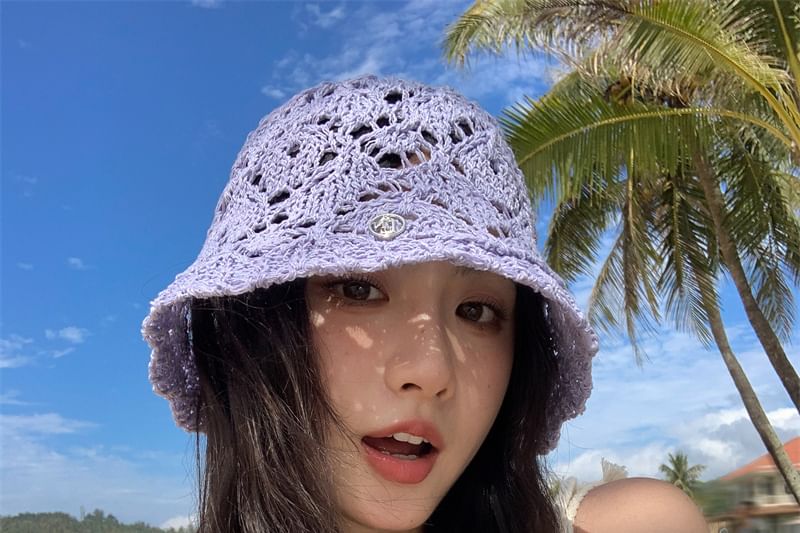 Crochet Bucket Hat Straw