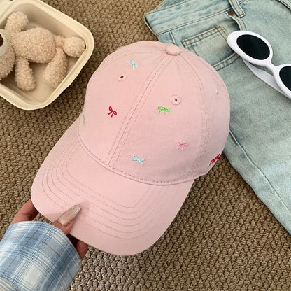Sample Bow Embroidered Baseball Cap
