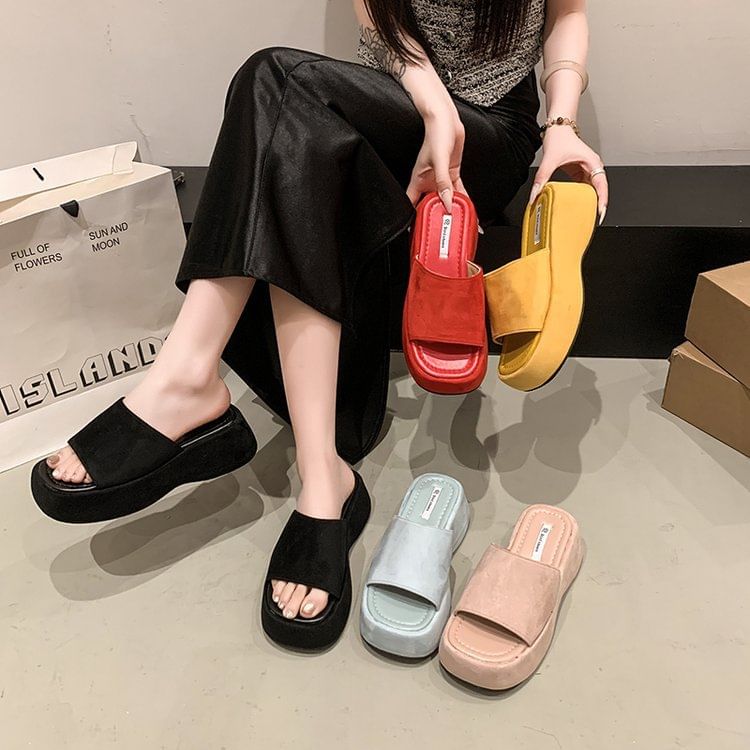 Sandals Slide Platform