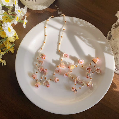 / Bracelet Necklace Shell Bead