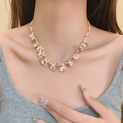 / Bracelet Necklace Shell Bead