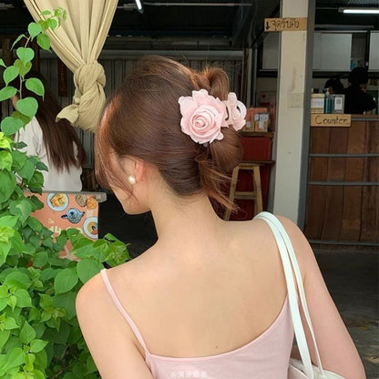 Flower Hair Claw Fabric
