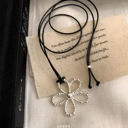 Necklace Cord Pendant Flower