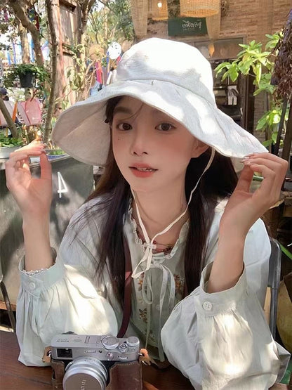 Plain Bow Sun Hat