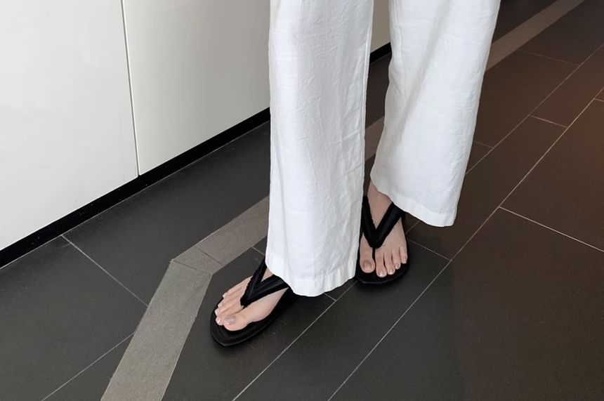 Two Tone Fringe Sandals