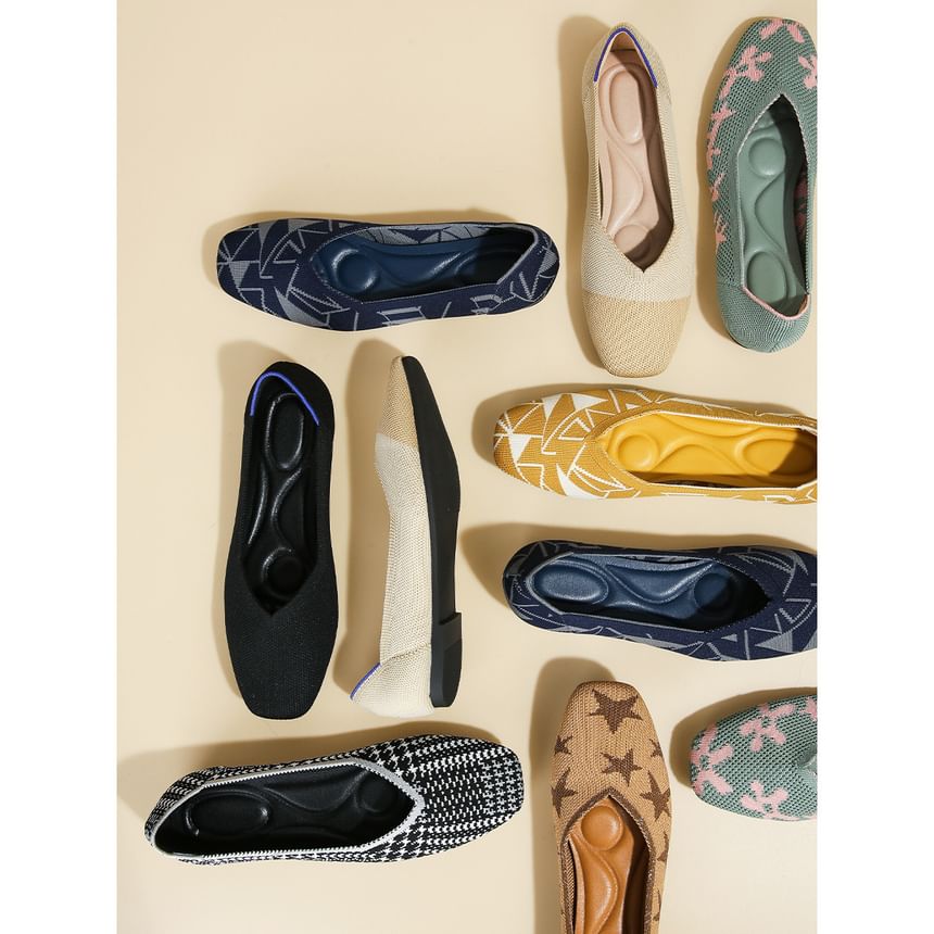 Square Toe Flats