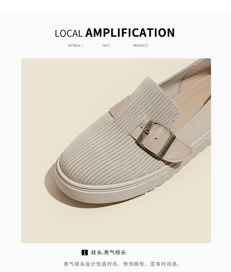 Sample Buckled Platform Slip-Ons