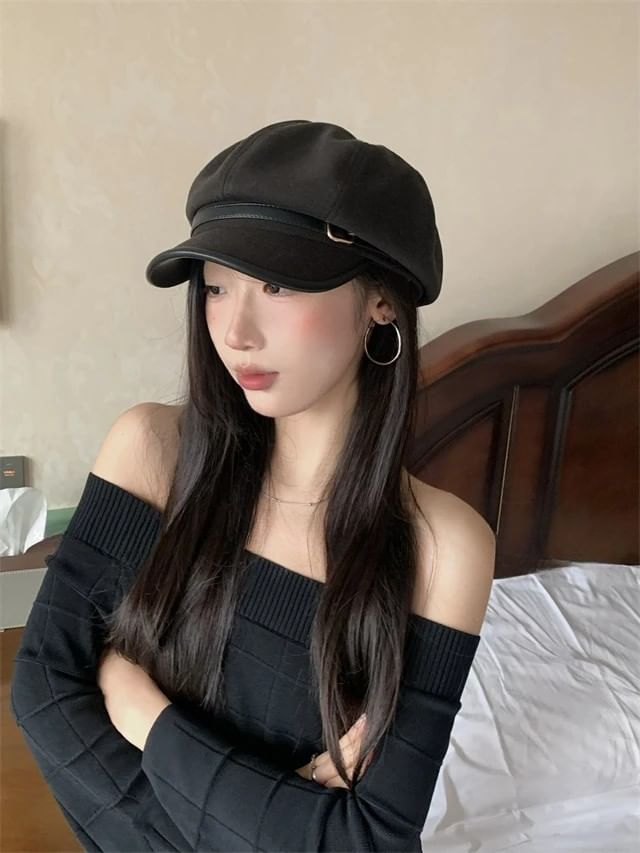 Plain Newsboy Cap