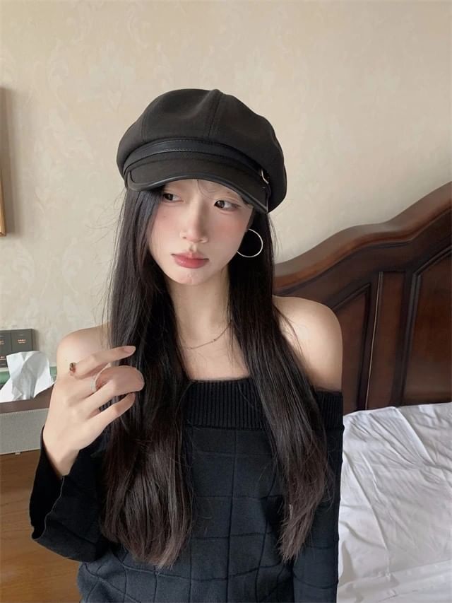 Plain Newsboy Cap