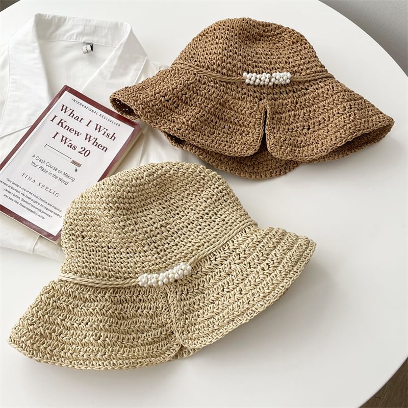 Straw Hat Cloche