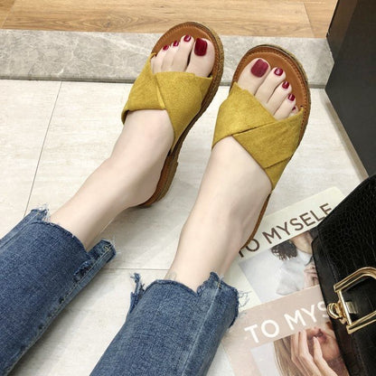 Criss Slide Cross Sandals