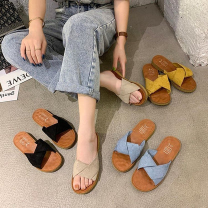 Sandals Criss Cross Slide