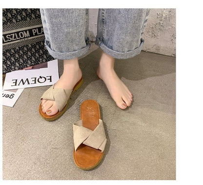 Sandals Criss Cross Slide
