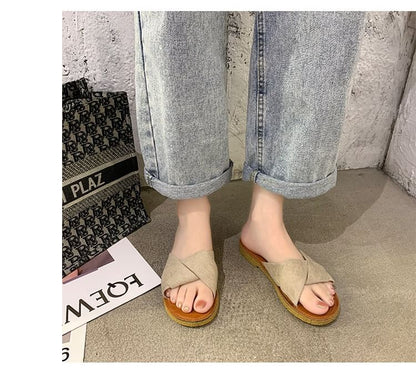 Sandals Criss Cross Slide