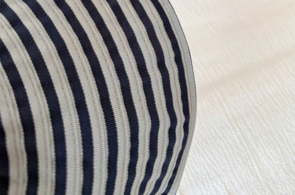 Striped Visor Brim Wide