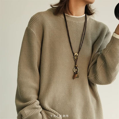 Pendant Necklace Bead Star Layered Cord