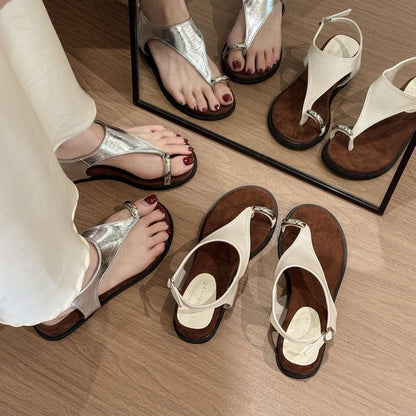 Toe Wedge Loop Sandals