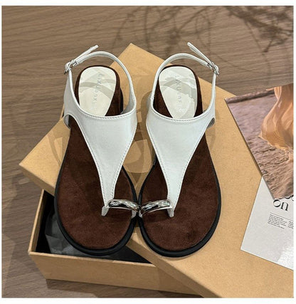 Toe Wedge Loop Sandals