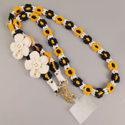 Phone Pad Flower with Lanyard