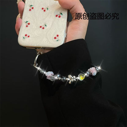 Lanyard with Pad Phone Flower