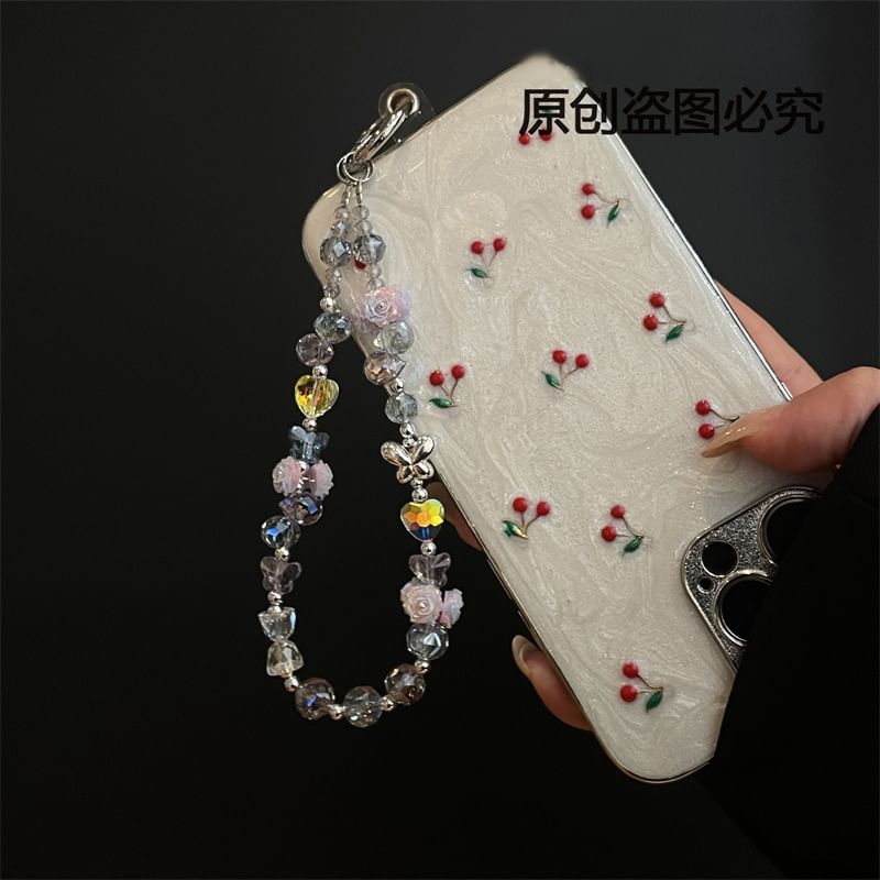 Lanyard with Pad Phone Flower