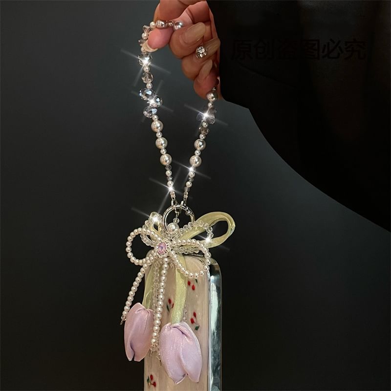 Pearl with Faux Phone Lanyard Pad
