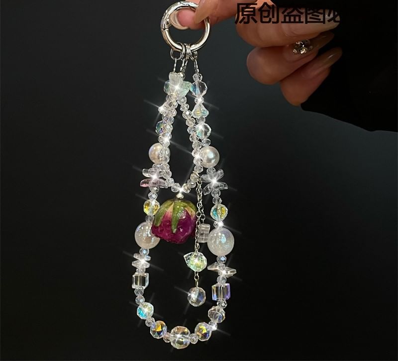 Phone with Lanyard Beaded Pad
