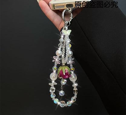 Phone with Lanyard Beaded Pad