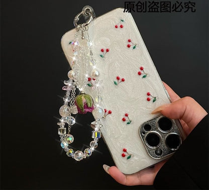 Phone with Lanyard Beaded Pad