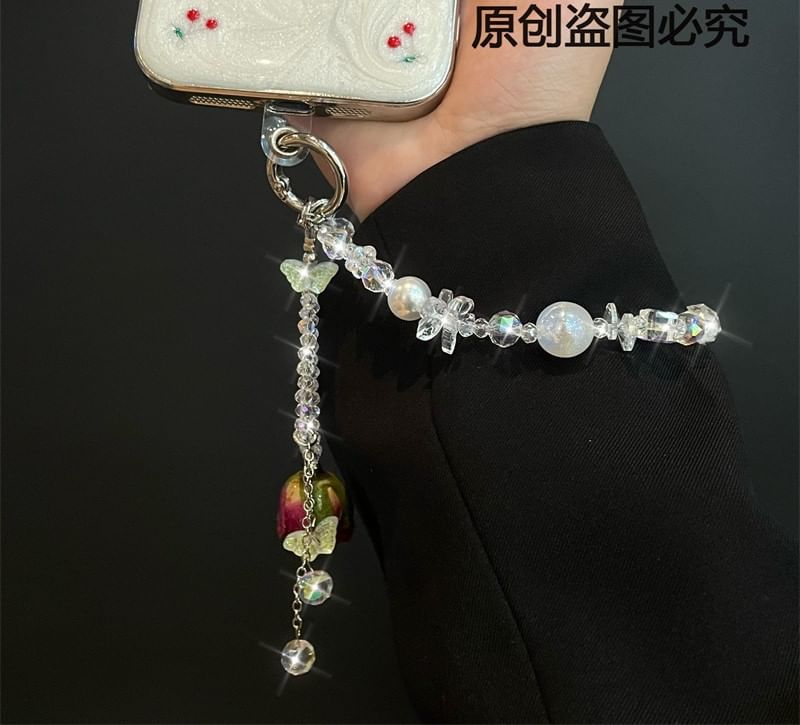 Phone with Lanyard Beaded Pad