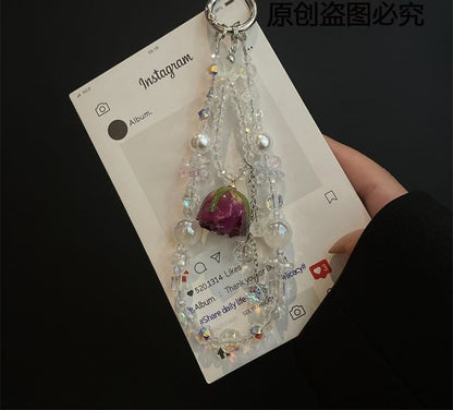 Phone with Lanyard Beaded Pad