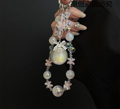 Lanyard Faux Phone Pad Pearl with