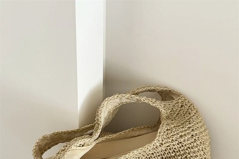 Plain Straw Bag Tote